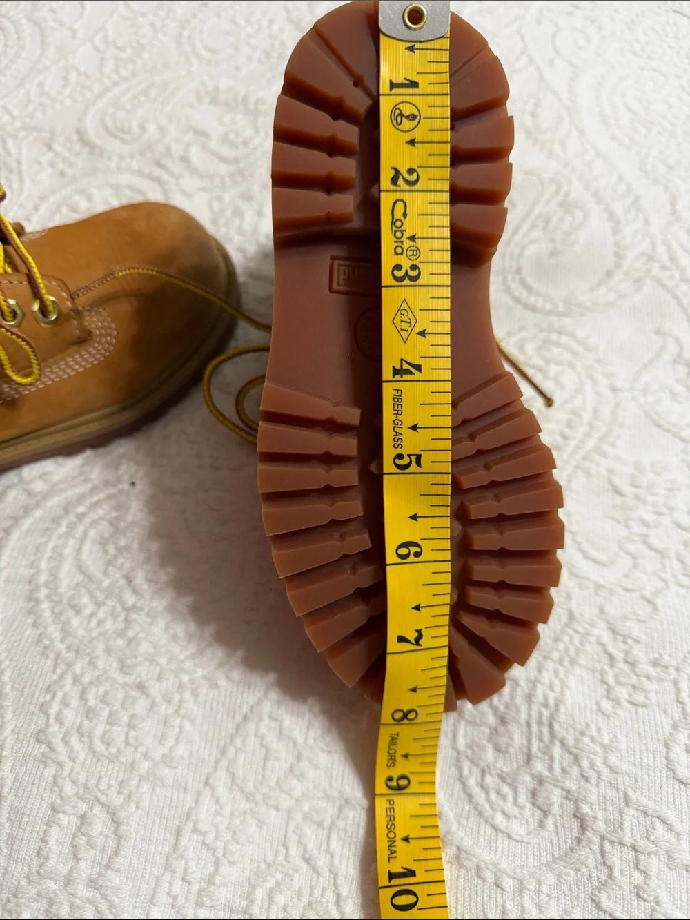 Timberland Boots Kids Size 10 (Toddler) Rust-Brown Lug Sole Lace Up Boot
